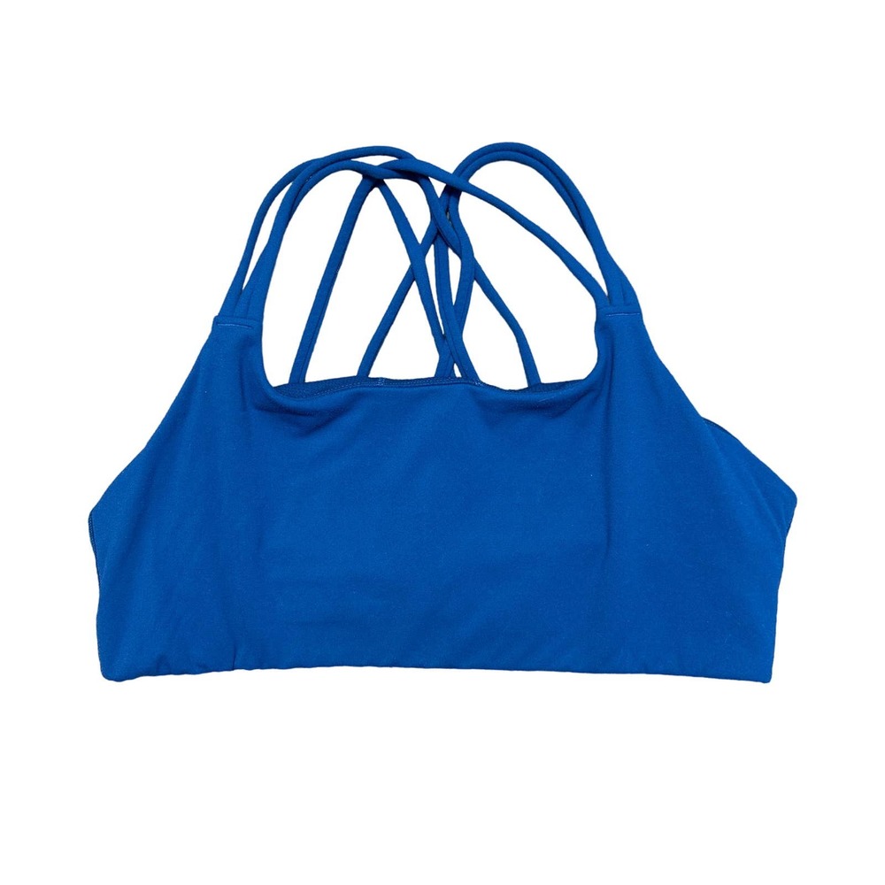 Athleta Blue Criss Cross Strappy Back Size Large